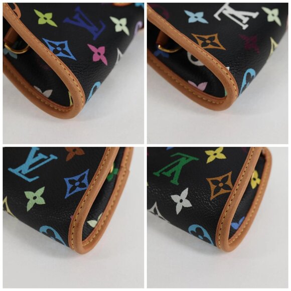 LOUIS VUITTON Monogram Multicolor Shirley Shoulder Bag Black M40050 Auth 121182V - Picture 15 of 15